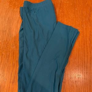 Tween teal leggings size 2